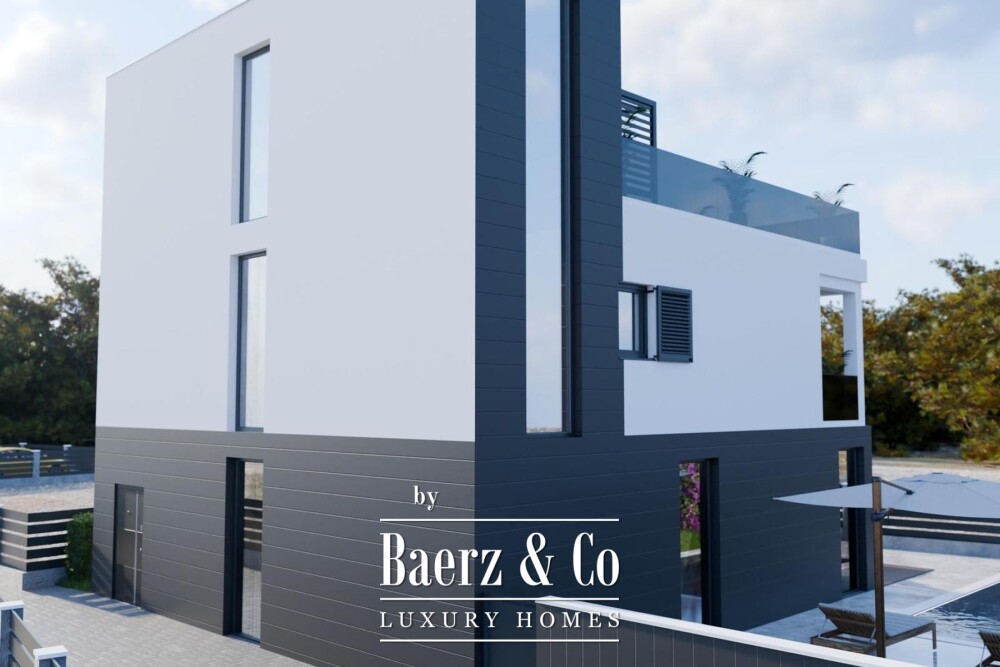 Dolac, NEW CONSTRUCTION, house with pool and sea view image