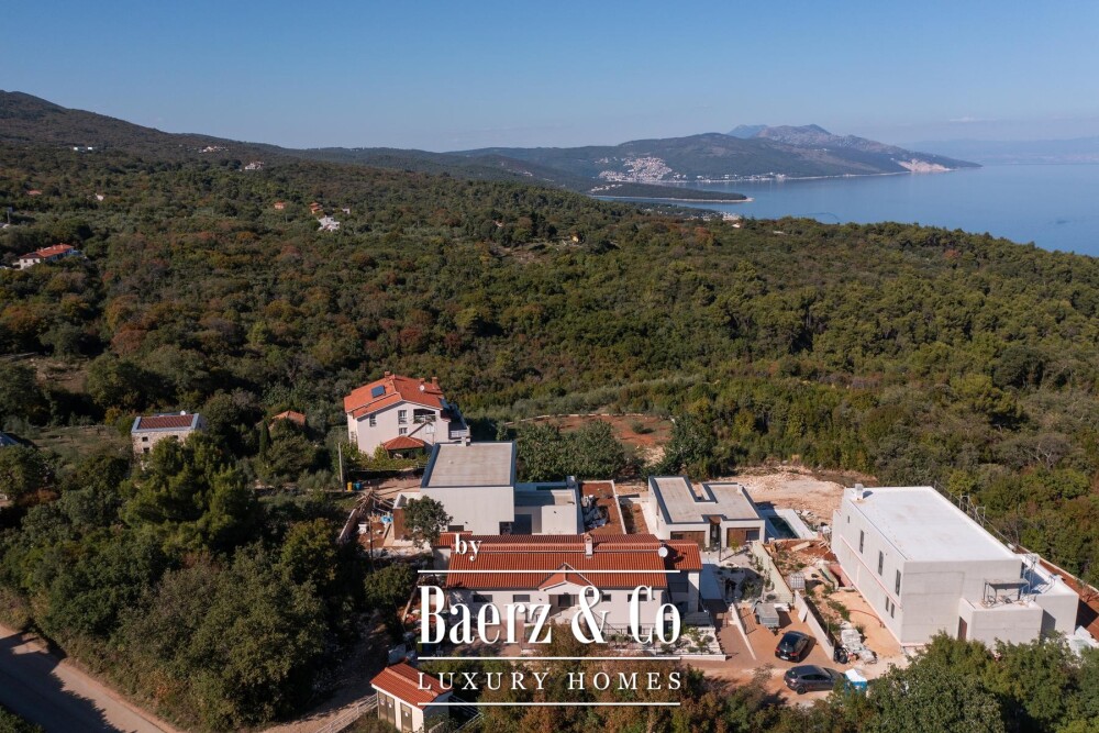 Labin, Drenje, modern villa with pool and open sea view image