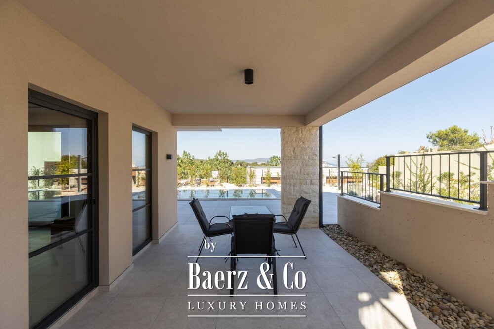Labin, Drenje, modern villa with pool and open sea view image