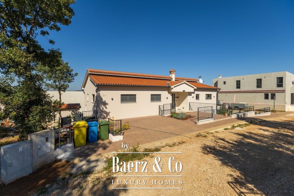 Labin, Drenje, modern villa with pool and open sea view image