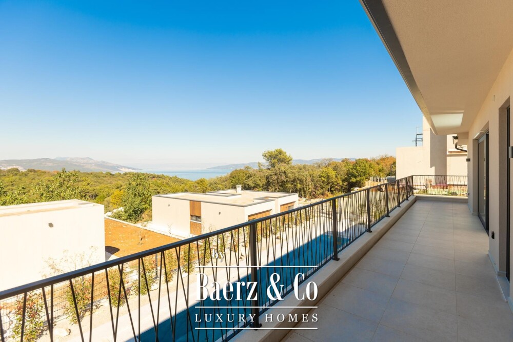 Labin, Drenje, modern villa with pool and open sea view image
