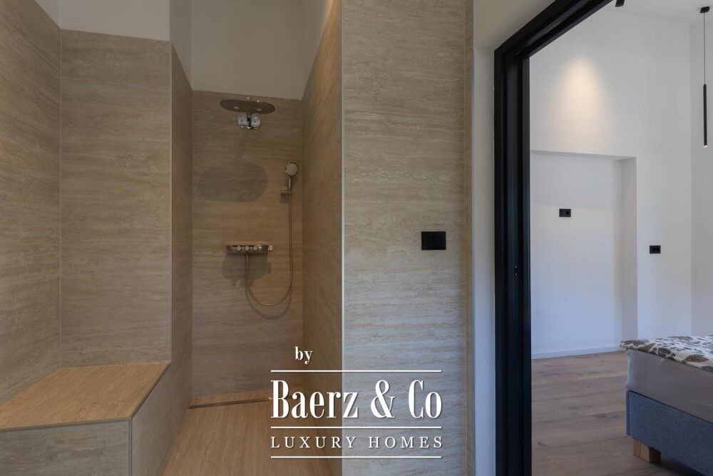 Labin, Drenje, modern villa with pool and open sea view image