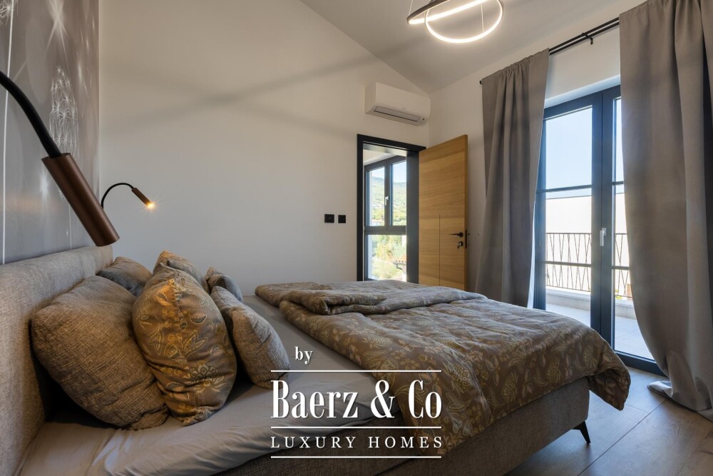 Labin, Drenje, modern villa with pool and open sea view image