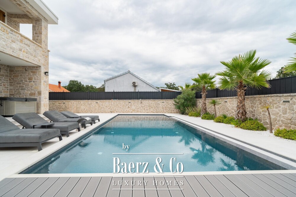 Zadar, Žerava - Luxury Stone Villa of Approx. 360 m², 5 En-Suite Bedrooms, Heated Infinity Pool image