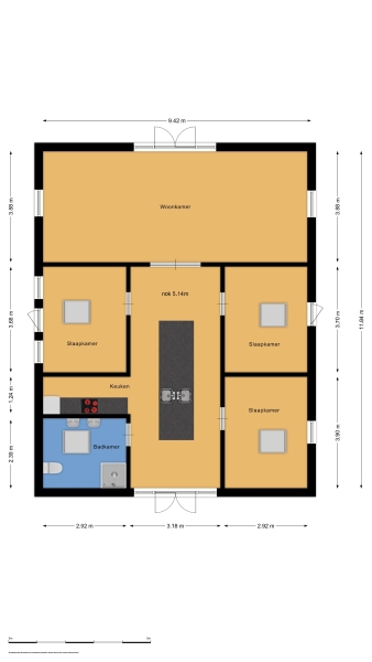 Floor Plan 6 - De Zonneroos – luxe, privacy en eindeloos genieten.