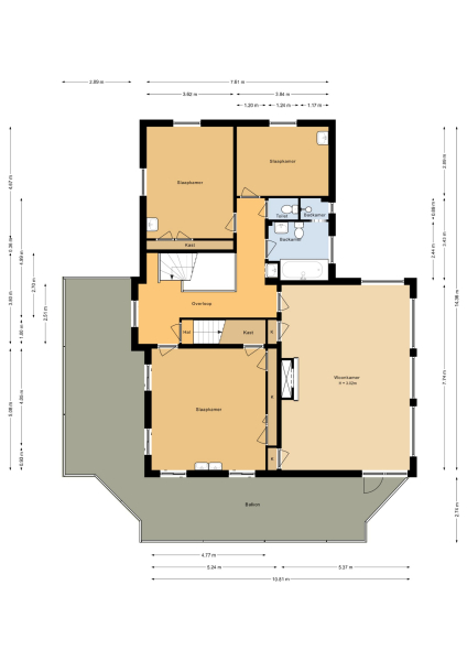 Floor Plan 2 - Nieuwe Grensweg 2
