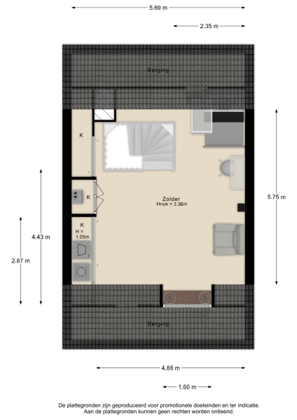 Floor Plan 2 - Deventerstraat 492